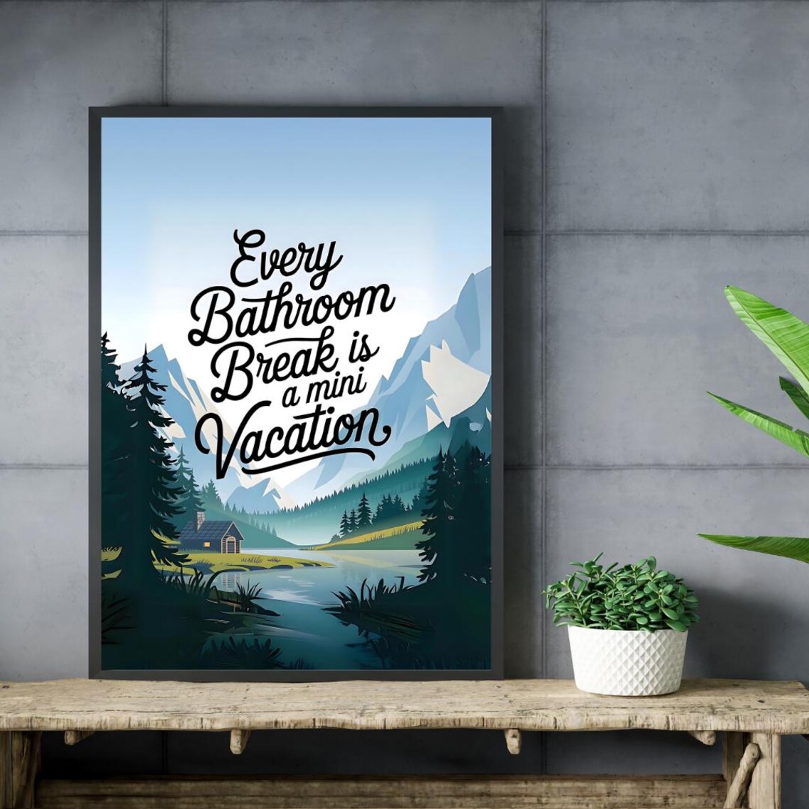 Funny Bathroom Decor, Toilet Humor Art Print - Image 5