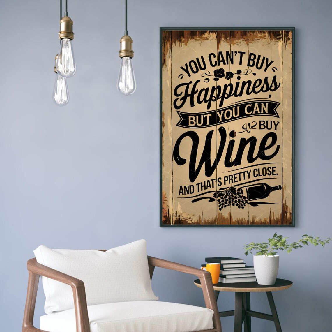 Wine Poster Art, Modern Wine Saying - Image 3