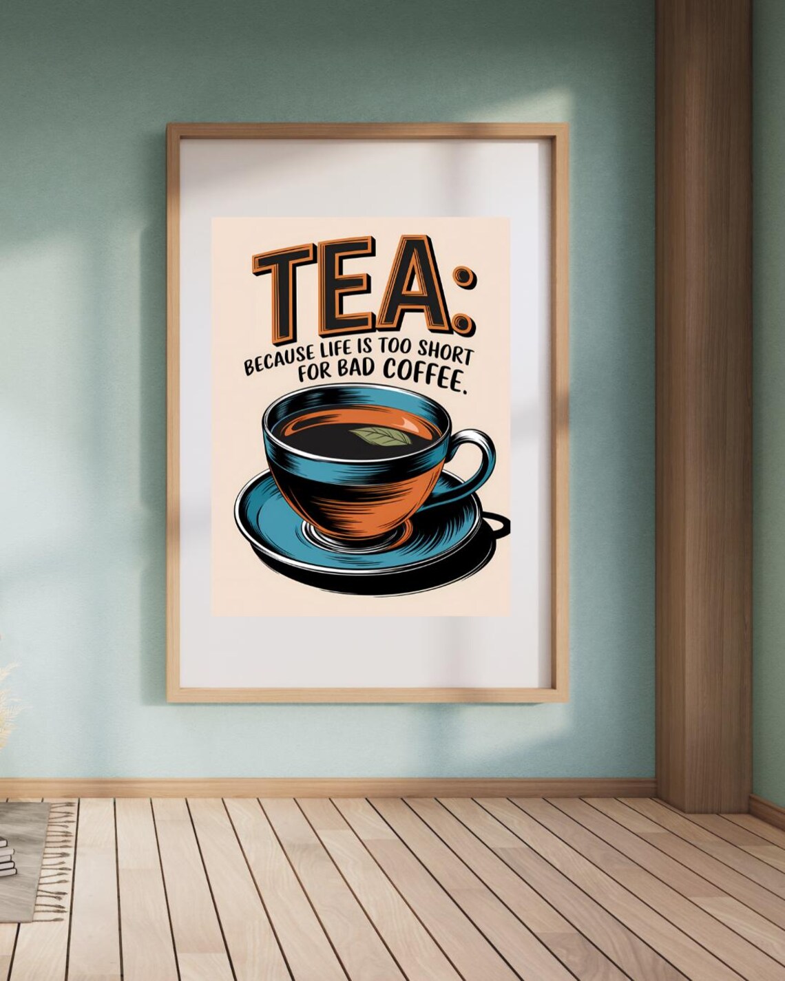 Tea Humour Art Print, Kitchen Tea Lover Decor - Image 5