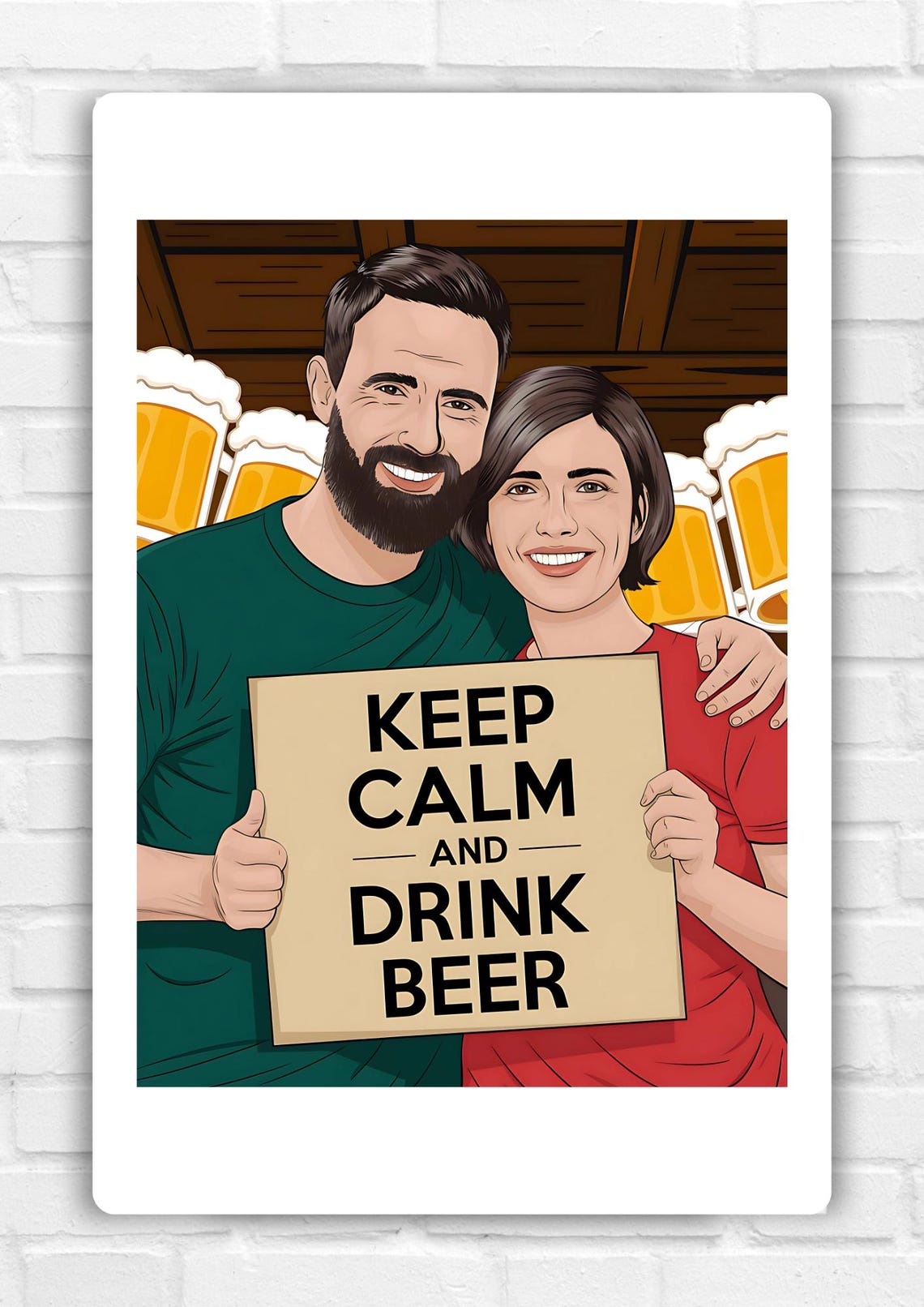 Beer Humour, Funny Beer Jokes Art Print - Image 6