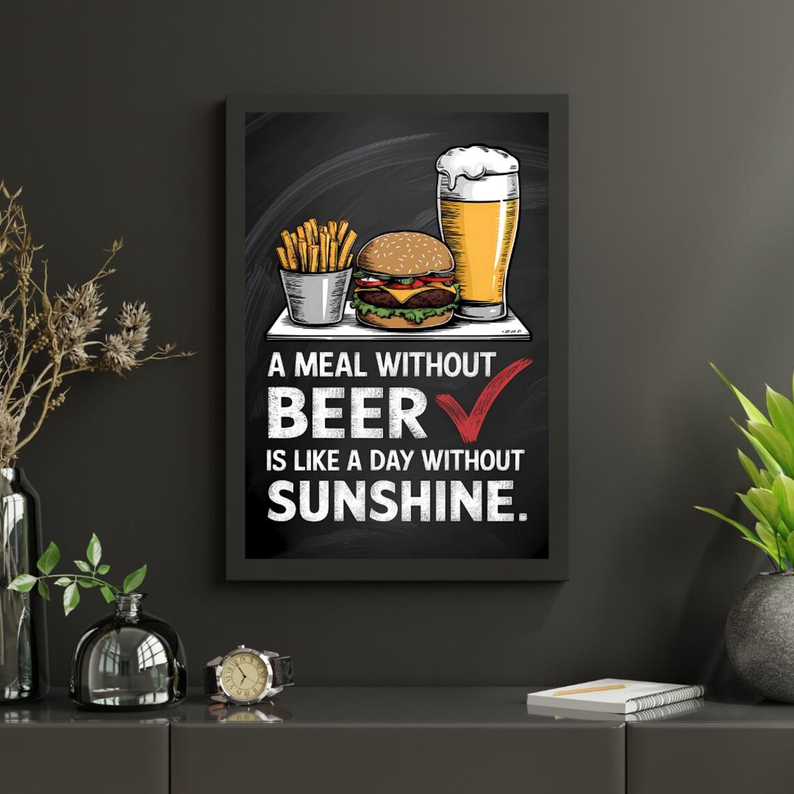 Beer Humor Wall Art Print, Beer Lover Gift - Image 3
