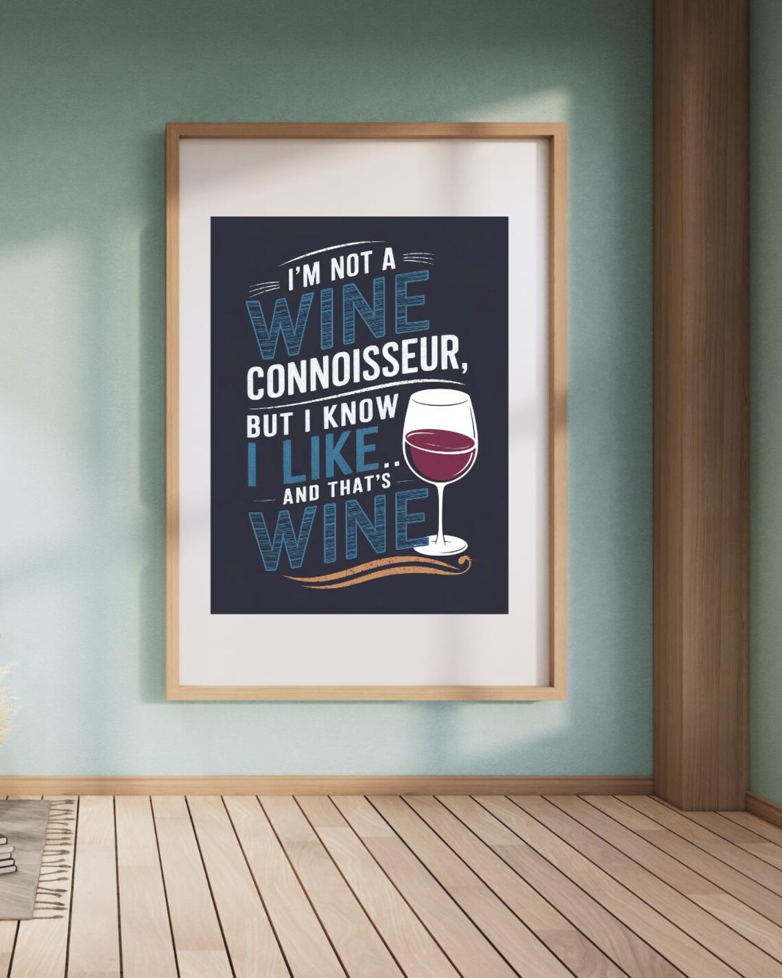 Wine Poster, Funny Wine Quote Kitchen Wall Art - Image 2
