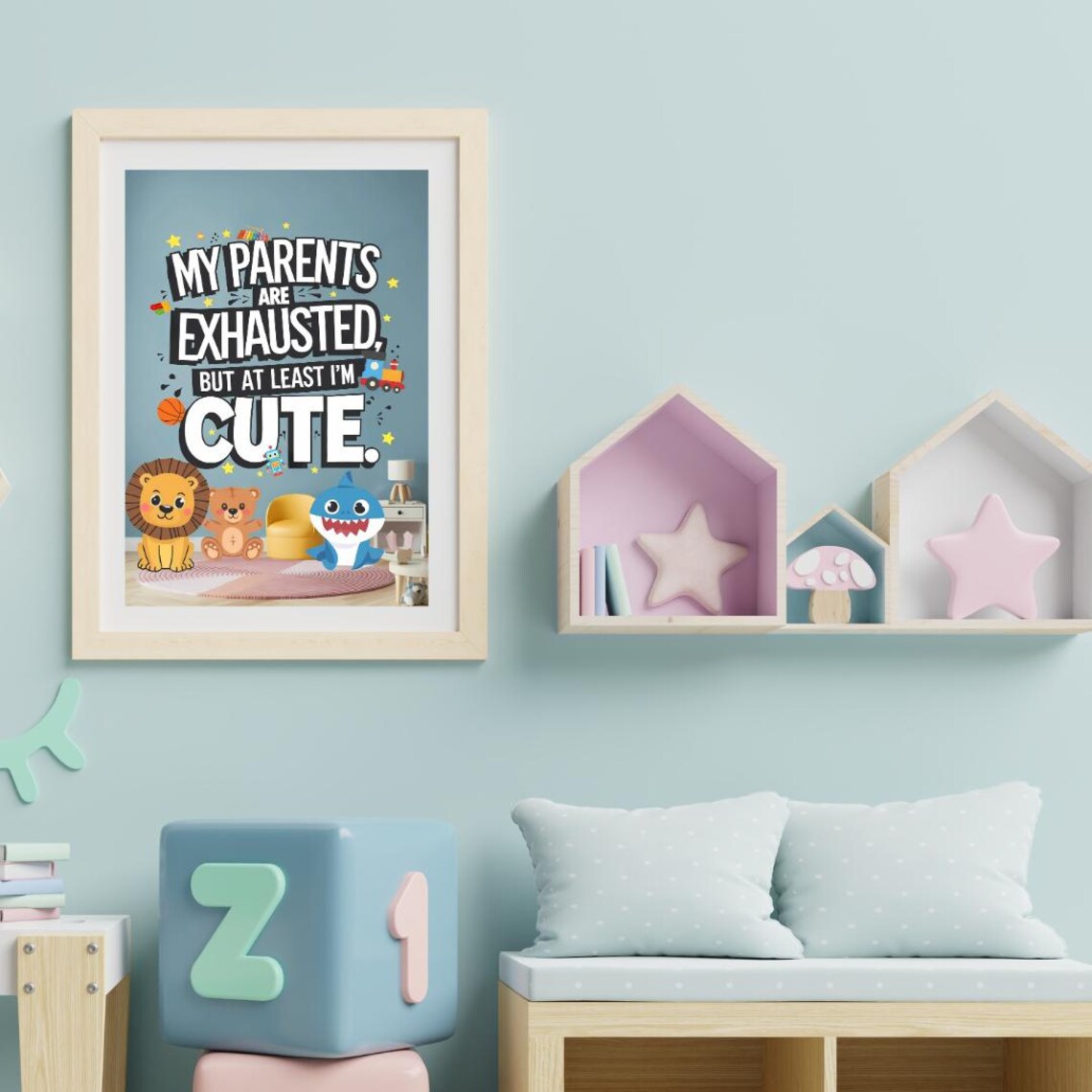 Baby Room Nursery Wall Art, Funny Gift For New Parents - Image 3