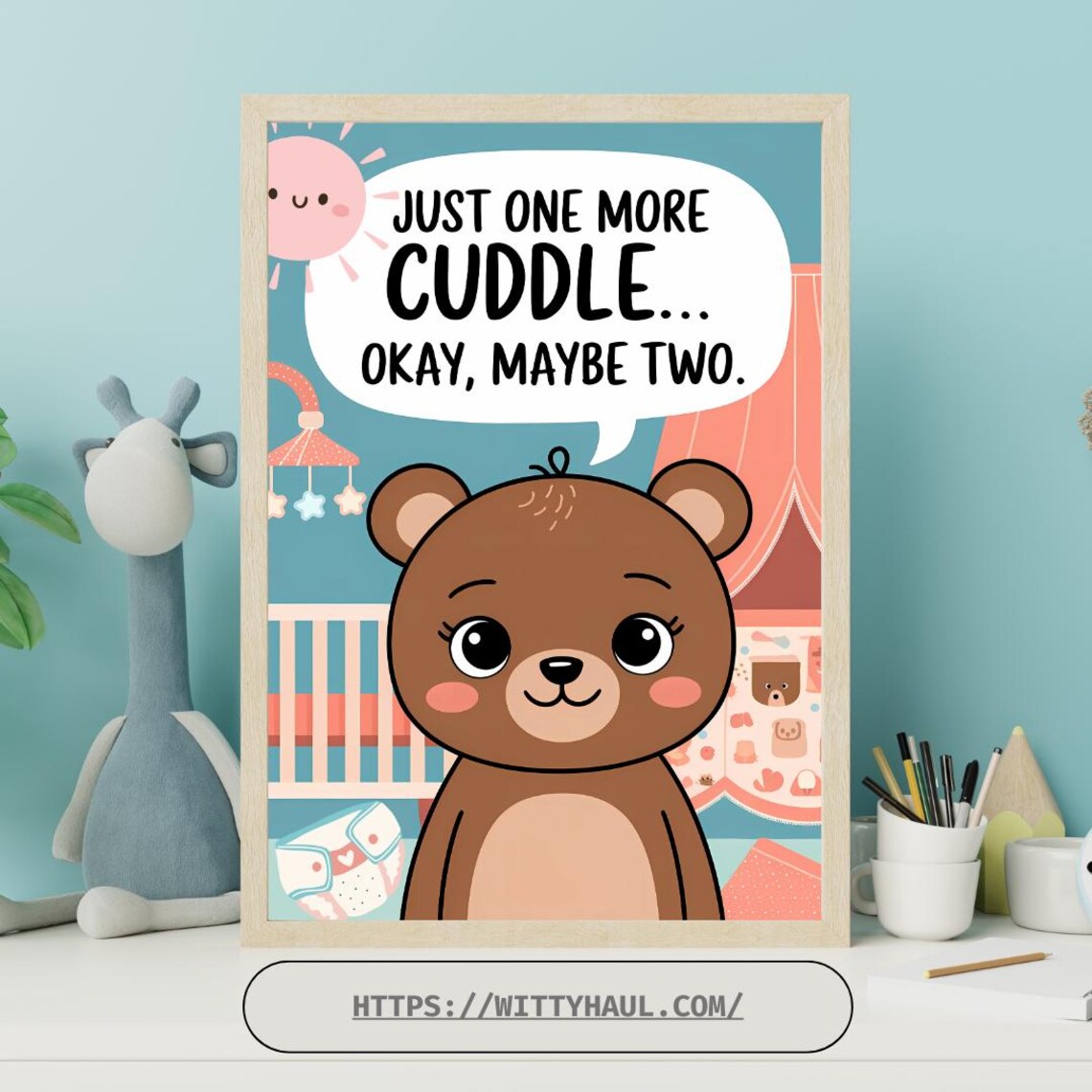 Baby Room Wall Art, Funny Gift for New Parents - Image 2