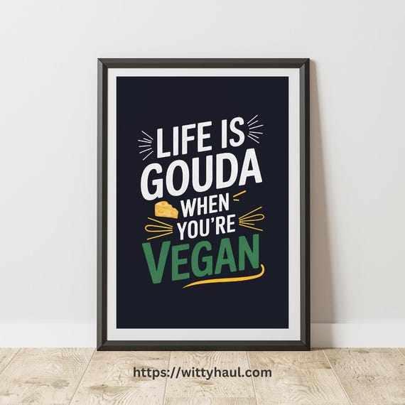 Kitchen Art Prints Dining Room Art Prints Vegan Wall Art Decor Vegan Prints Vegetarian Gift Ideas Funny Vegan Art Vegan Gift