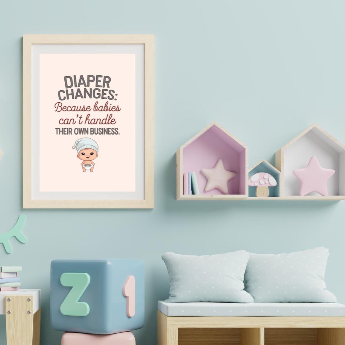 Funny Baby Nursery Decor, Humorous Nursery Art - Image 2