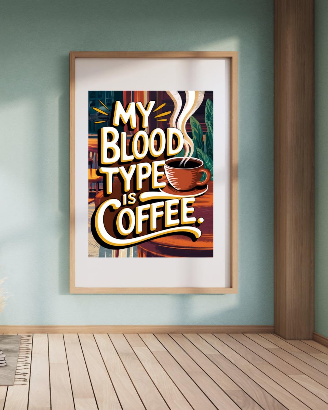 Coffee Wall Art, Trendy Bar Decor Poster - Image 2