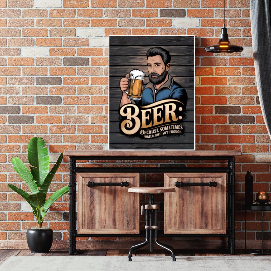 Beer Wall Art, Funny Beer Jokes Poster - Image 5