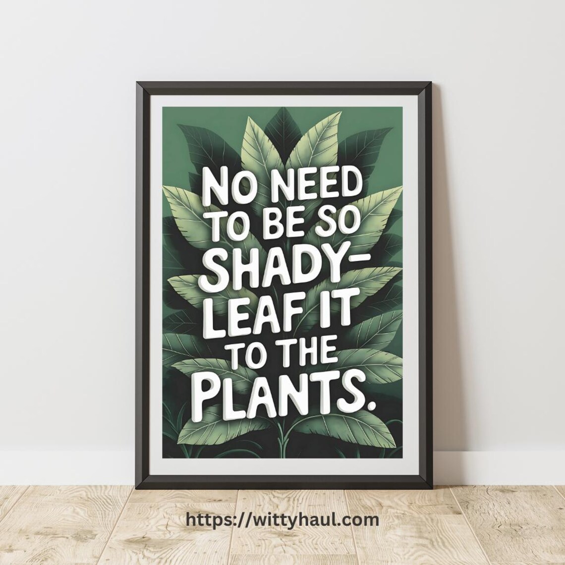 Funny Kitchen Wall Art Humor, Vegan Jokes Art Print