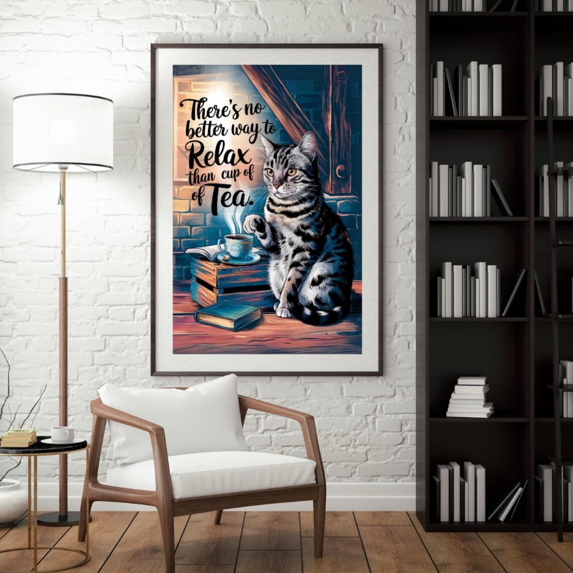 Funny Tea Wall Art, Tea Lover Kitchen Decor - Image 4