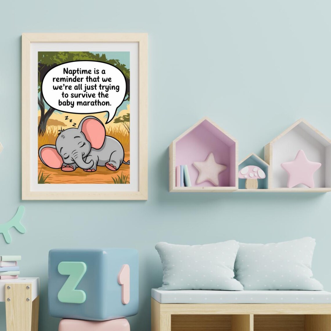 Baby Nursery Funny Room Decor, Cute Prints - Image 3