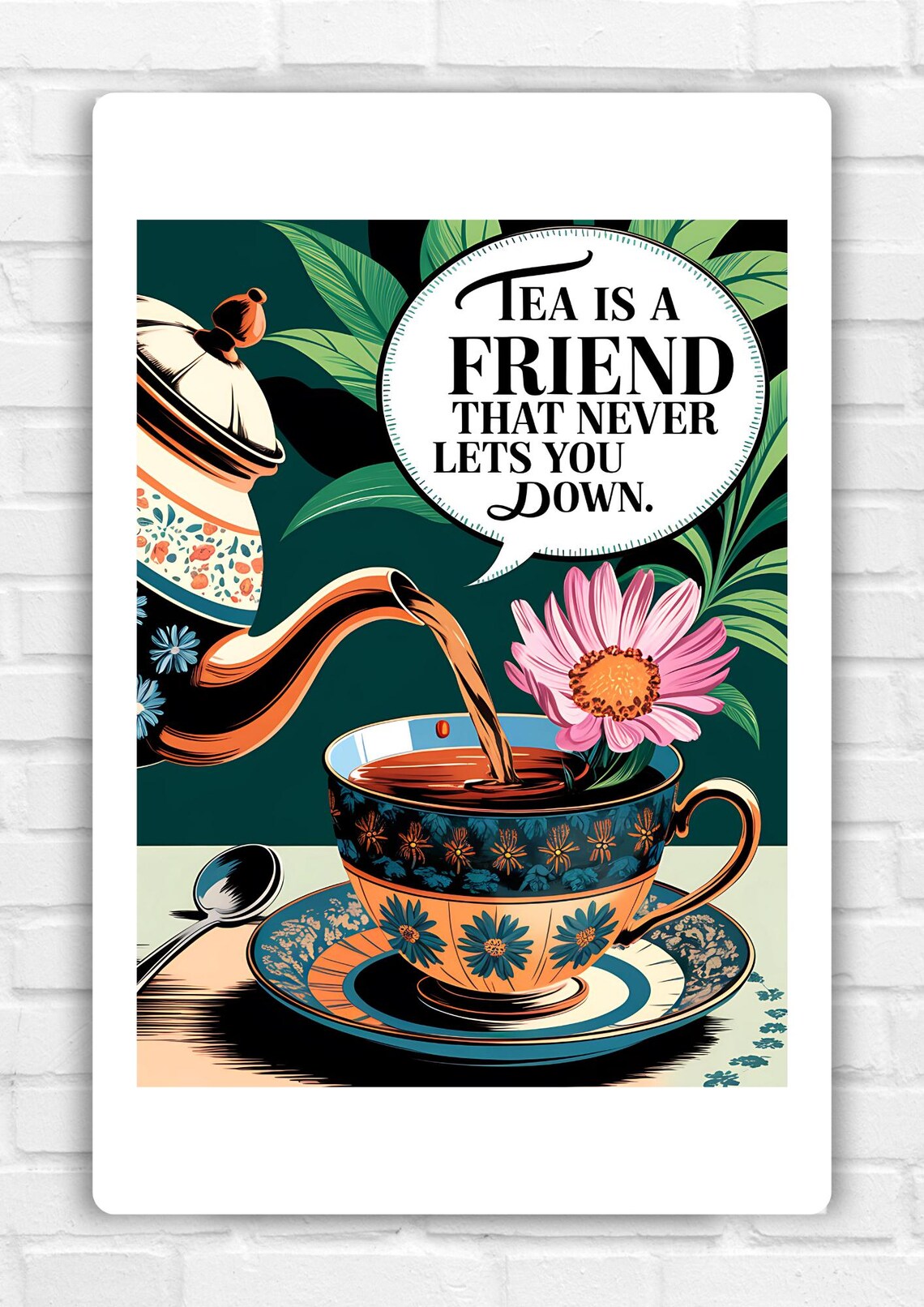 Tea Wall Art, Tea Humour Dining Room Decor - Image 6