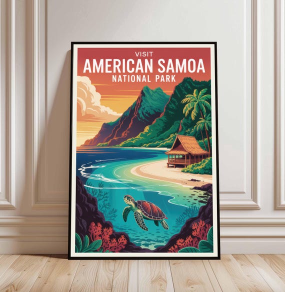 Samoa Print Art Poster Photo Decor