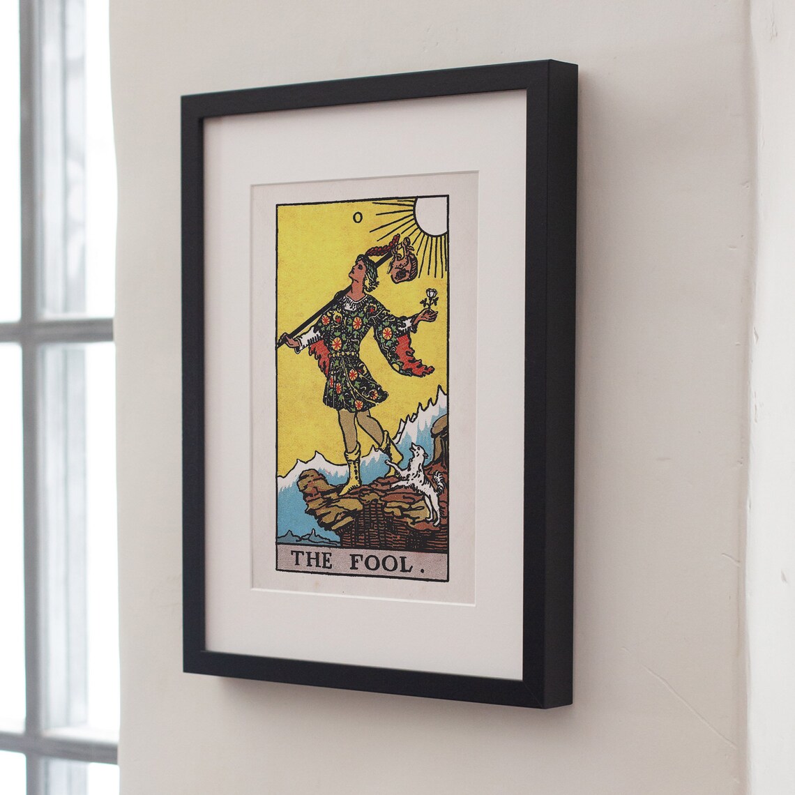 The Fool Tarot Card Vintage Rider Waite Smith Occult Art Print - Image 4