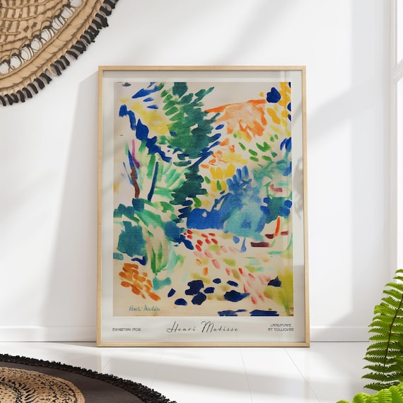 Henri Matisse Landscape At Collioure 1905 Fauvist Color Poster