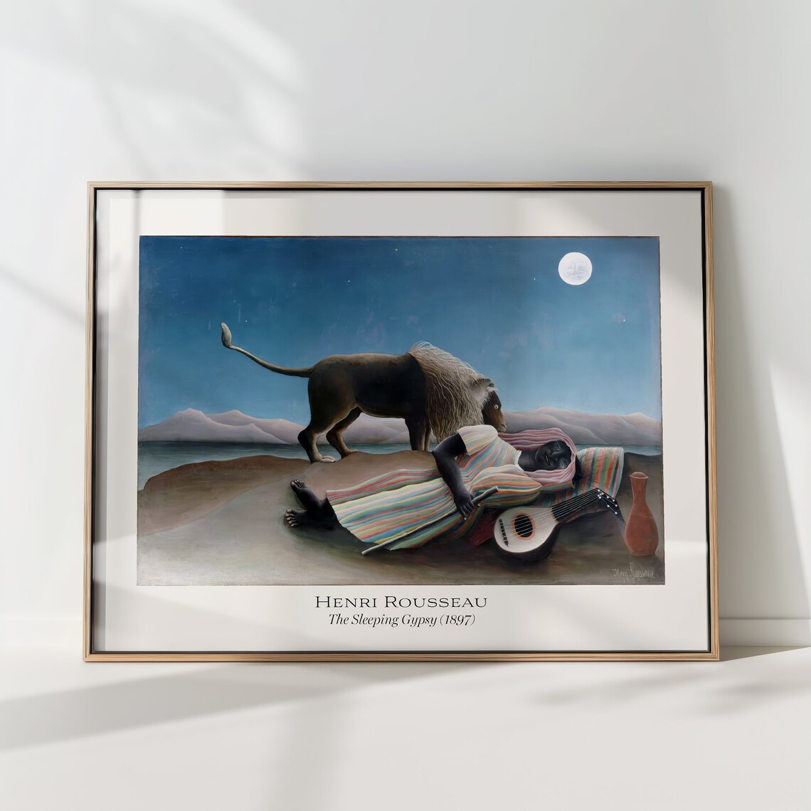 The Sleeping Gypsy, Savannah Lion Poster