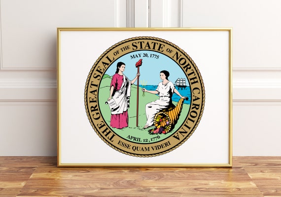 North Carolina State Seal Poster Print