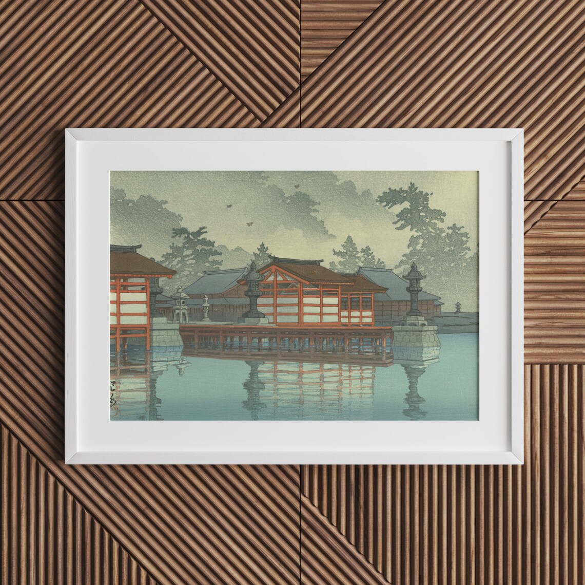 Japanese Woodblock Print, Vintage Asian Wall Art - Image 2