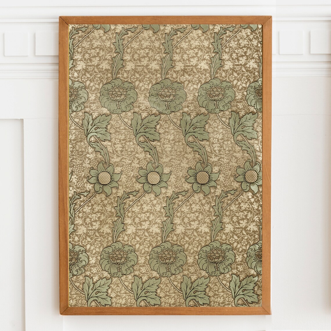 William Morris Vintage Textile Art Print, Farmhouse Decor - Image 2