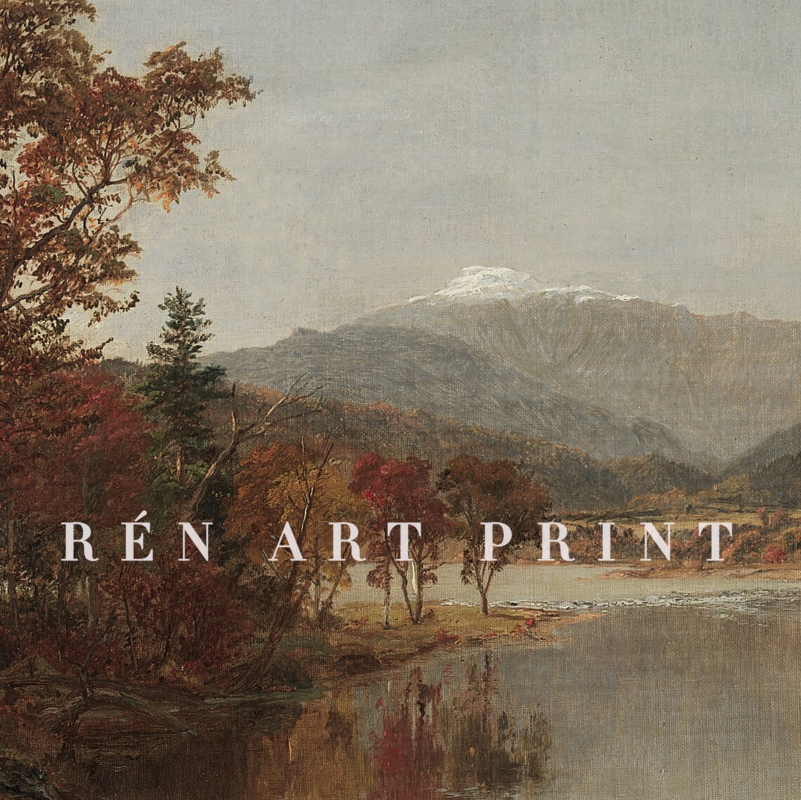 Fall Landscape Autumn Painting Wall Art Print - Image 3