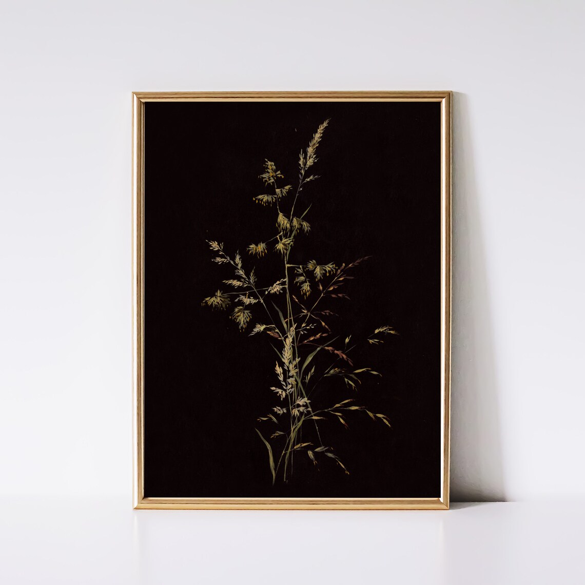 Dark Botanical Print, Moody Floral Vintage Art - Image 3