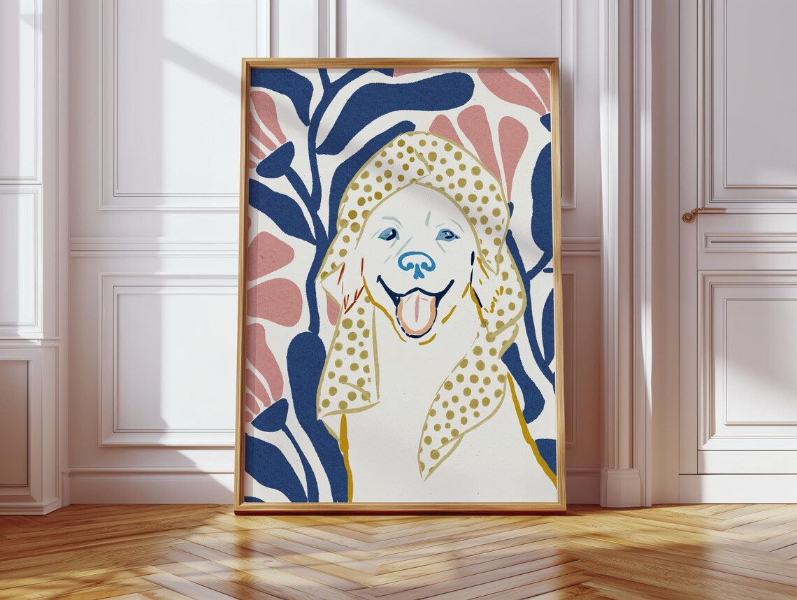 Golden Retriever Portrait, Dog Lover Gift - Image 2