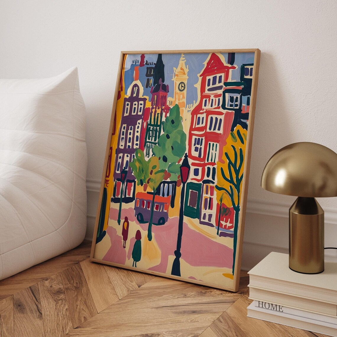 Matisse Style London Print Abstract Cityscape Wall Art
