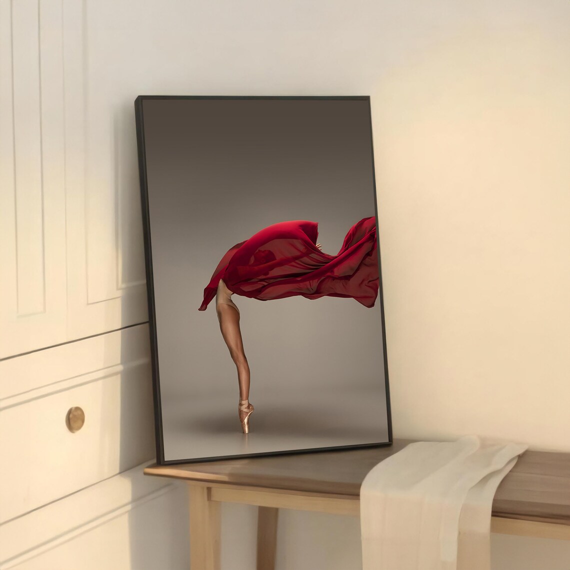 Elegant Dance In Motion, Ballerina Wall Art Print - Image 5
