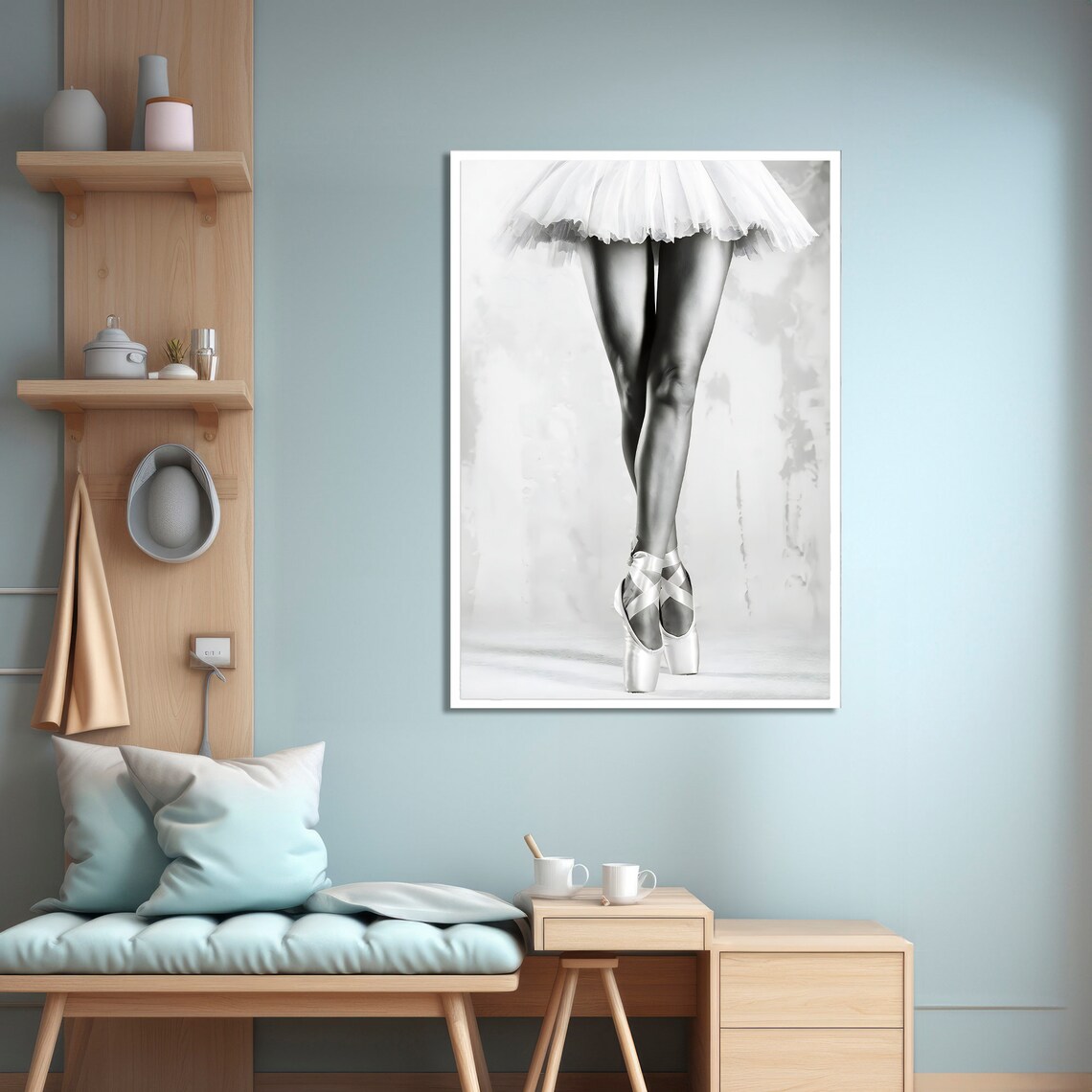 Elegant Ballerina Wall Decor, Dance Enthusiast Art Print - Image 4