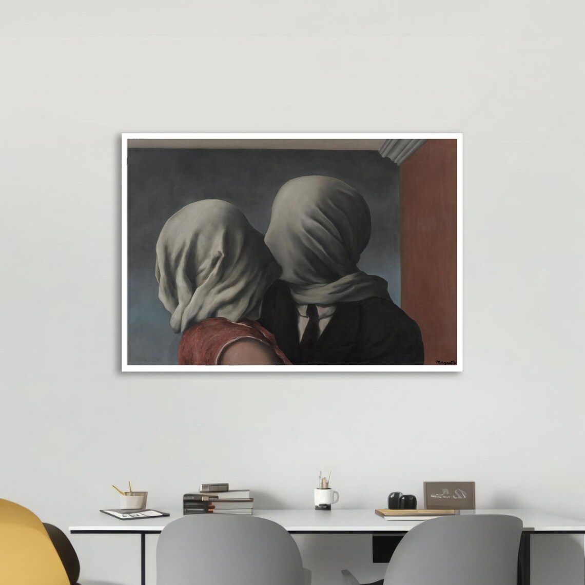 Ren Magrittes The Lovers, Surrealist Art Print - Image 5