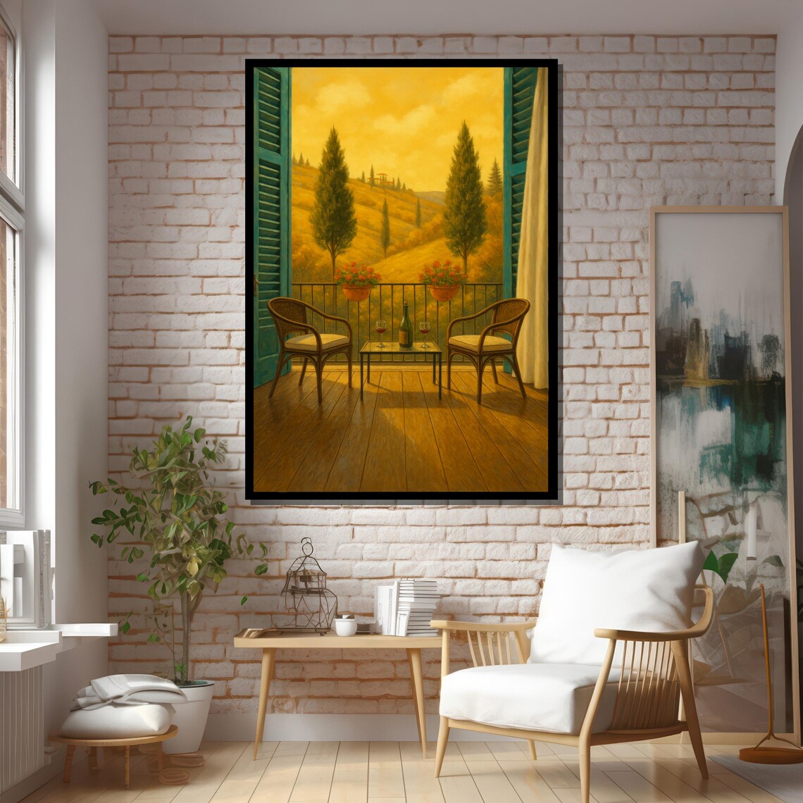 Tuscany Balcony View, Travel Poster - Image 5