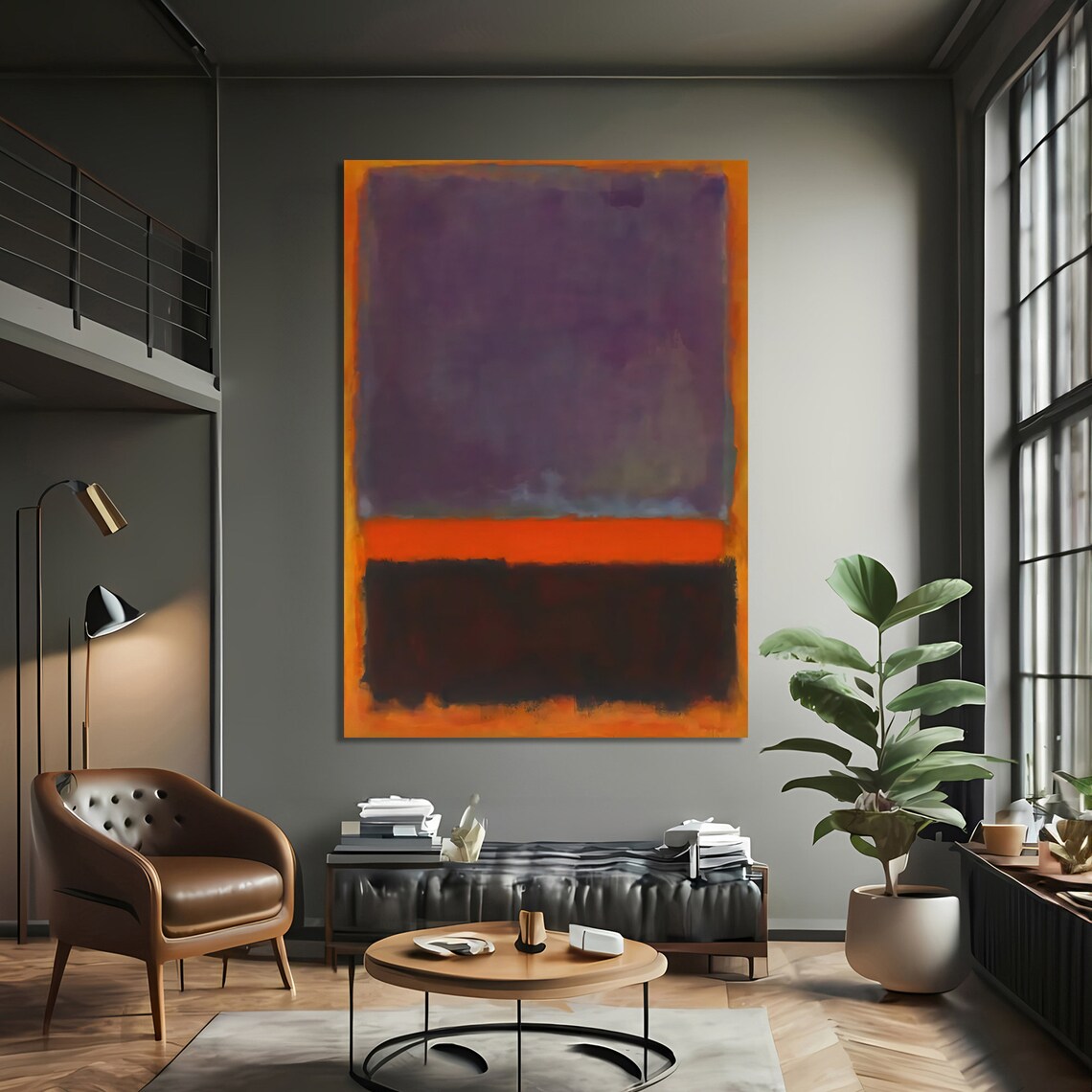 Mark Rokhto Inspired Abstract Art, Modern Decor - Image 4