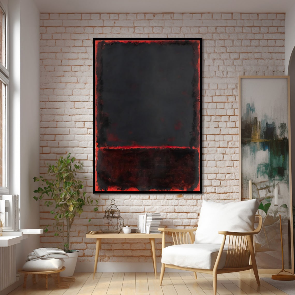 Mark Rothko Style Abstract Art Print, Dramatic Modern Decor - Image 2