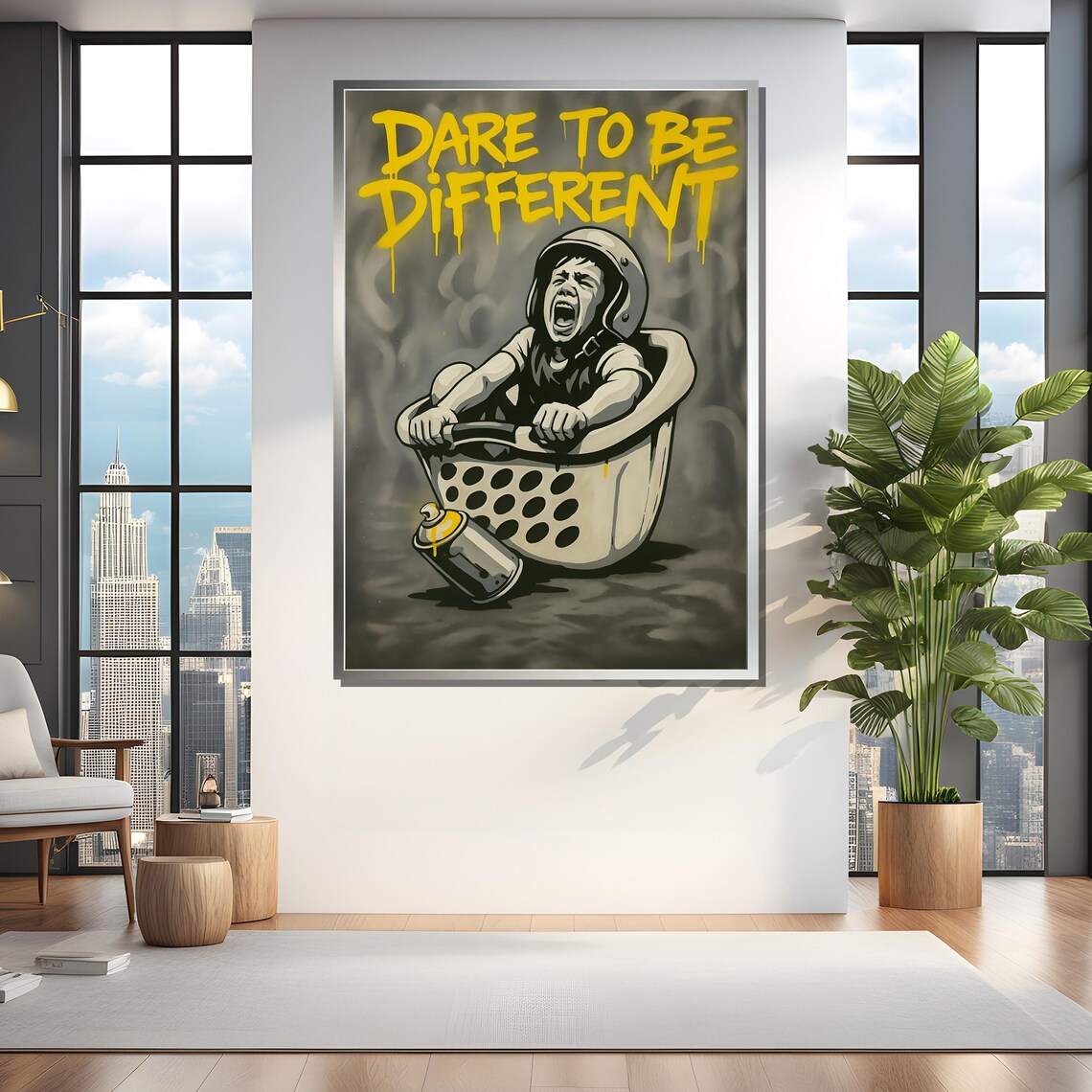 Dare To Be Different Graffiti, Urban Street Decor - Image 4