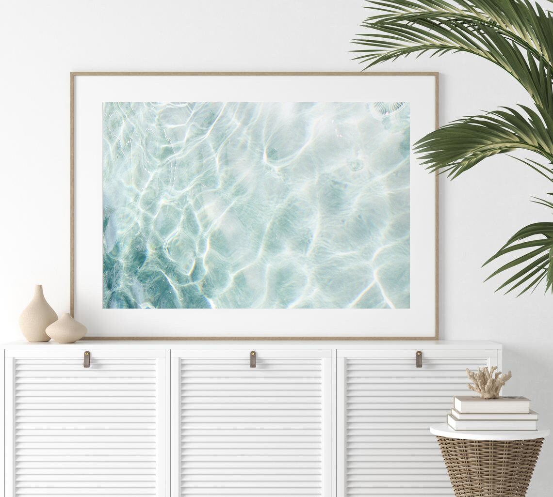 Ocean Water Turquoise Coastal Wall Art Print - Image 2