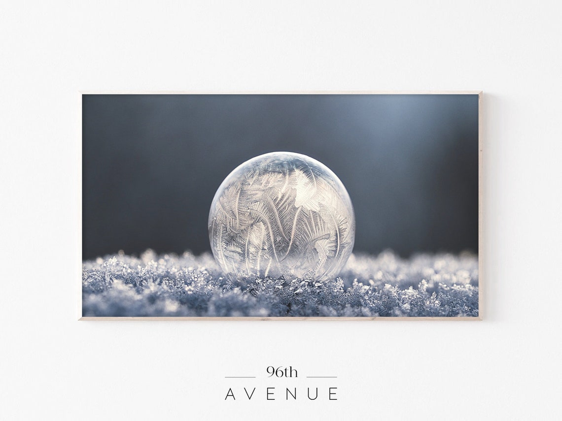 Ice Crystals Winter Art For Tv
