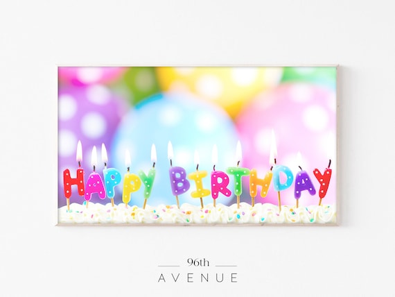 Happy Birthday - Frame TV Art