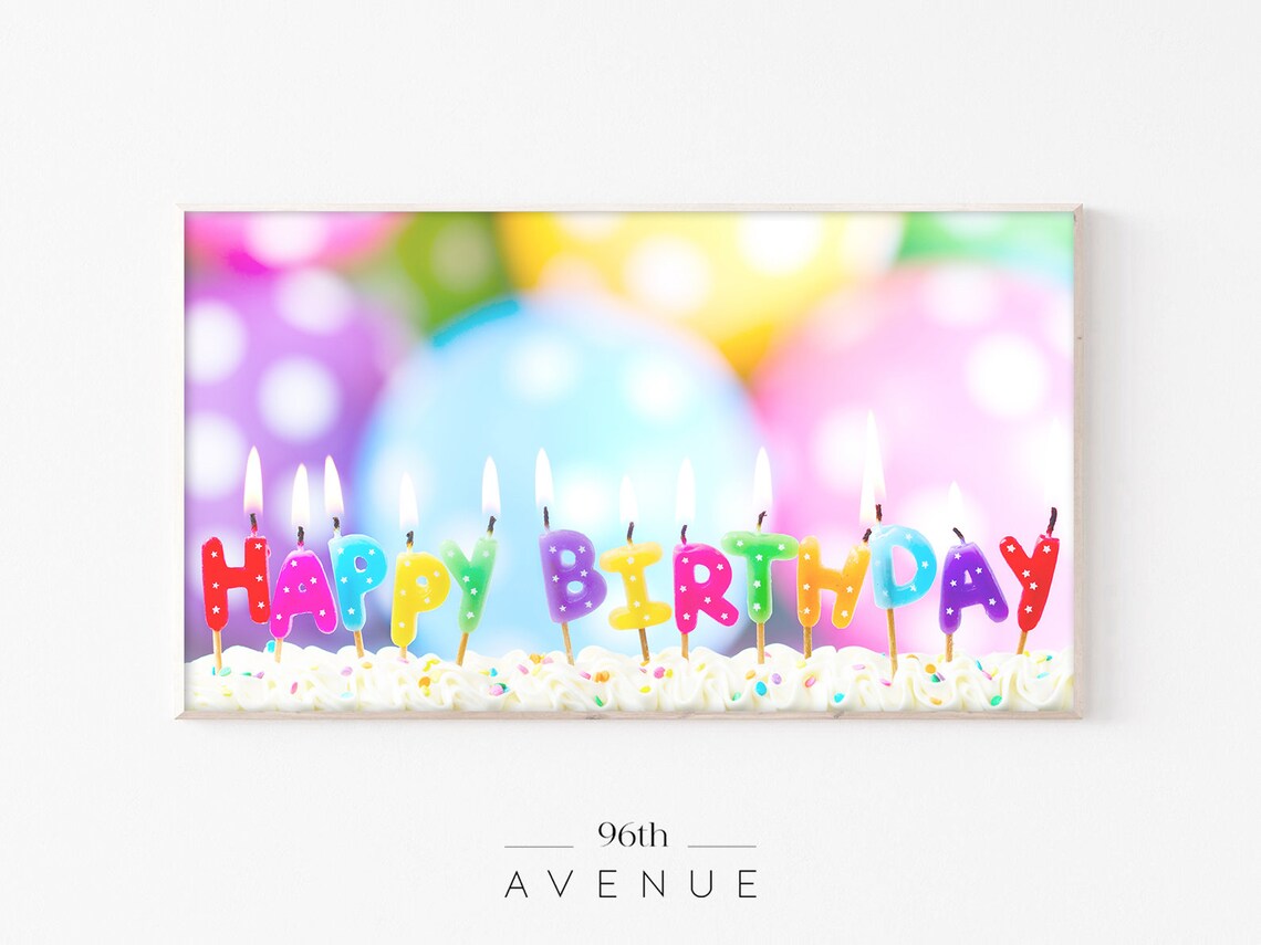 Happy Birthday - Frame TV Art