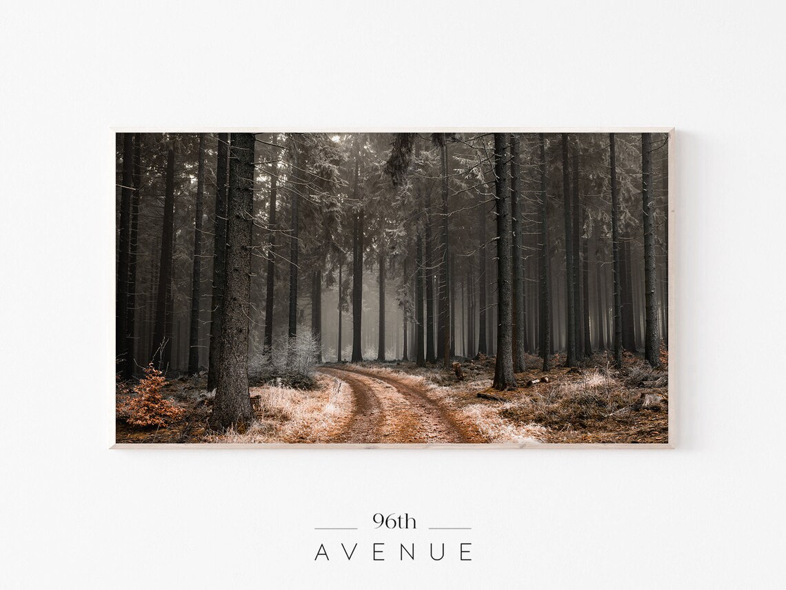 Autumn Forest Art For TV, Seasonal Decor