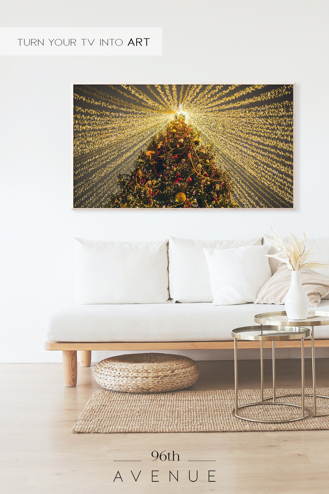 Christmas Tree Festive Smart TV Art - Image 2