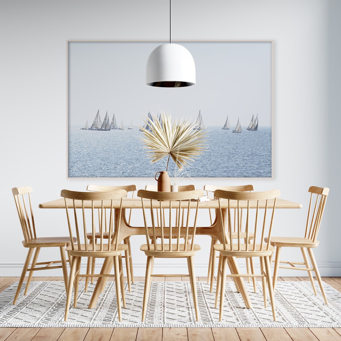 Sailboat Ocean Photography, Seaside Boat Decor