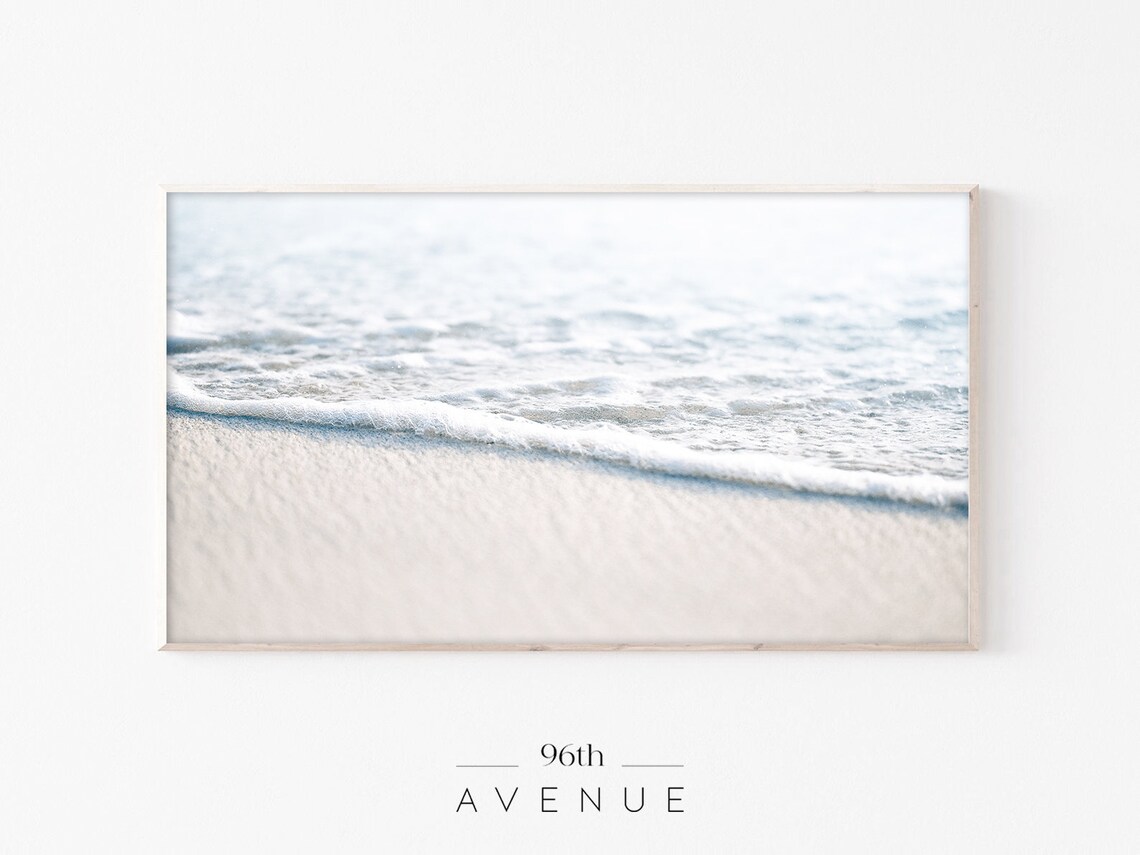 Coastal Beach Tv Art, Ocean Wall Art Print