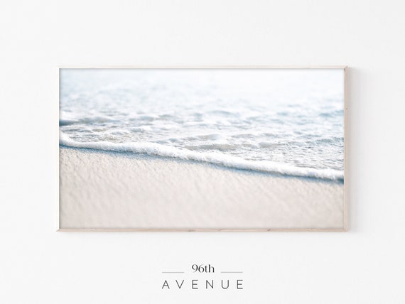 Coastal Beach Tv Art, Ocean Wall Art Print