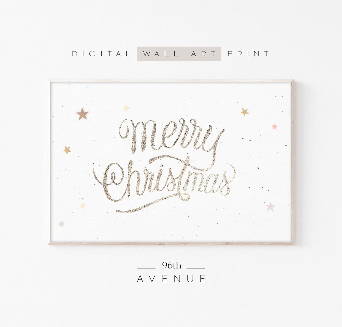 Christmas Wall Art, Christmas Print