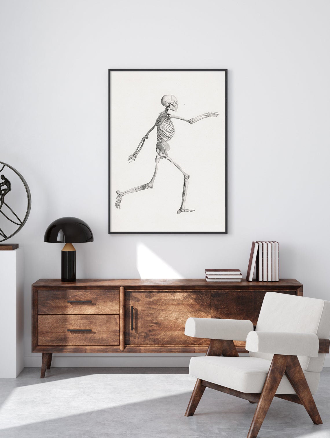 Skeleton Halloween Art Print - Image 2