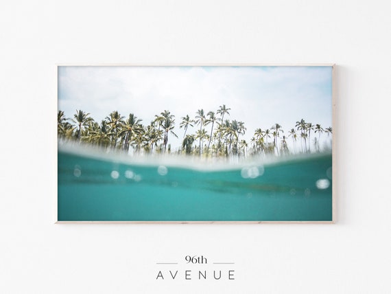 Tropical Palm Trees Art Print, Summer Decor