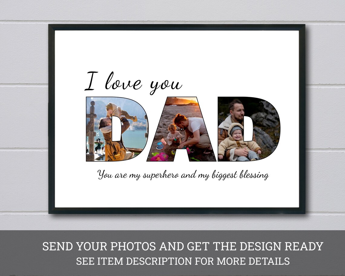 Dad Photo Collage Gift Father Day Photo Collage Dad Definition Gift Fathers Day Gift Custom Gift For Dad Personalized Gift For Dad