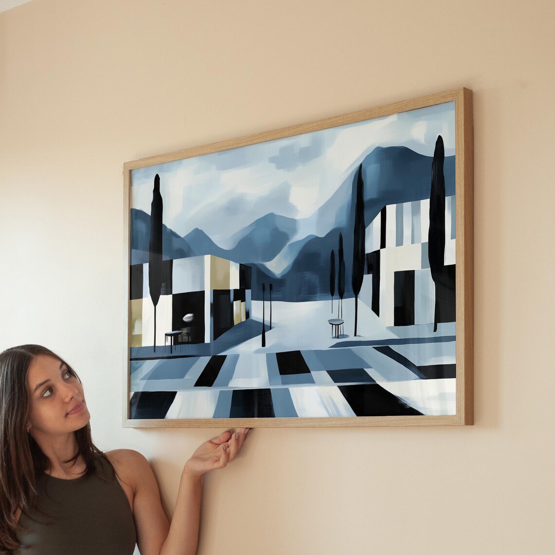 Modern Abstract Cityscape, Minimalist Urban Decor - Image 6