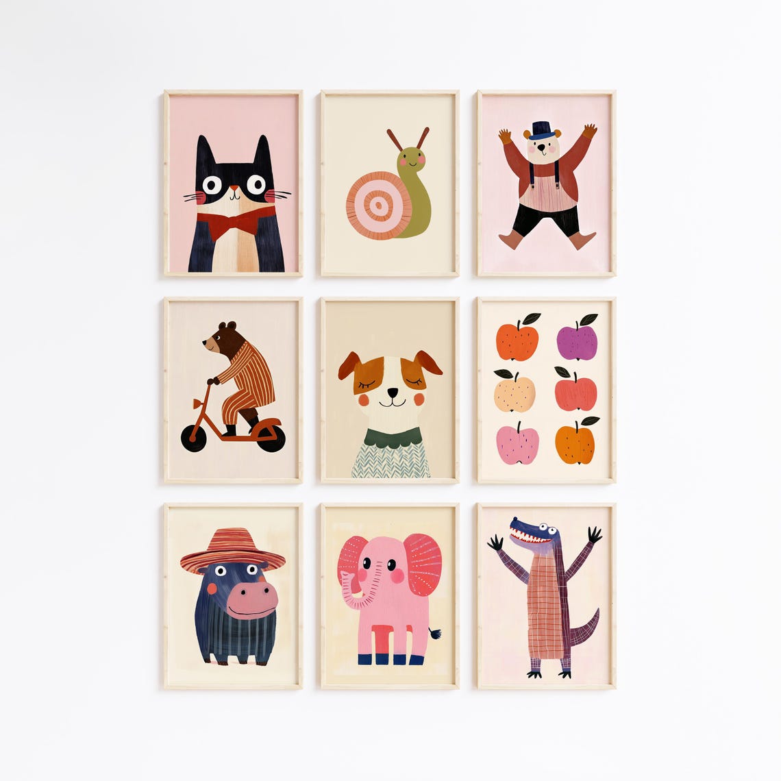 Surfing Lion Cool Sunglasses Cute Kids Beach Nursery Animal Poster - Image 4
