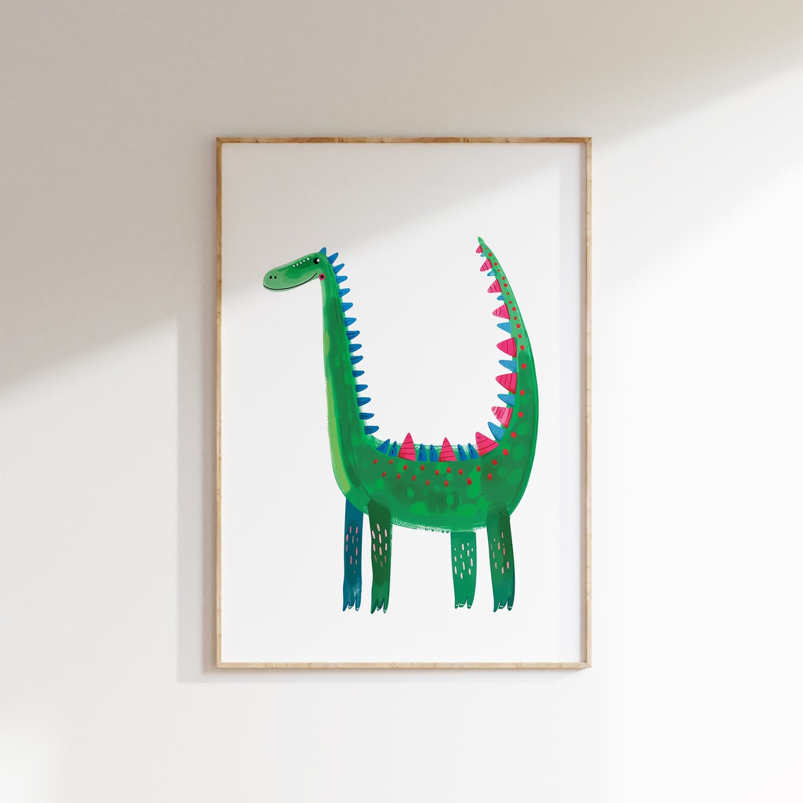 Dinosaur Nursery Wall Art Dino Print Kids Room Decor Animals Gender Neutral Playroom Decor Art